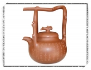 紫砂壶图片：东坡提梁谭泉海铭 - 美壶网