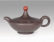 紫砂壶图片：滴水之恩  徐秉言 紫泥 - 美壶网