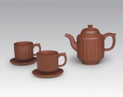 紫砂壶图片：蕾菊套壶 - 美壶网