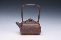 紫砂壶图片：冰纹提梁 - 美壶网