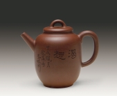 紫砂壶图片：渴想（赵江华制作，顾景舟书，陈凤妹刻） - 美壶网