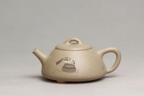 紫砂壶图片：泥绘石瓢 - 美壶网