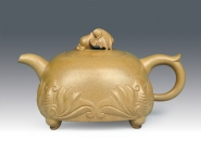 紫砂壶图片：五福捧寿 - 美壶网