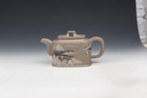 紫砂壶图片：玉璧四方 - 美壶网