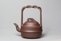 紫砂壶图片：扁竹提梁 - 美壶网