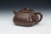 紫砂壶图片：四方抽角 (2) - 美壶网