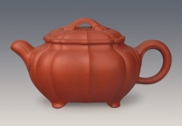 紫砂壶图片：腰圆菱花 - 美壶网