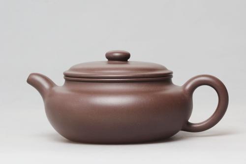 曹建国紫砂壶 扁腹 