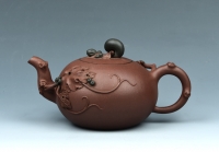 紫砂壶图片：松鼠葡萄 - 美壶网
