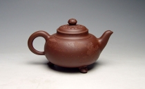 紫砂壶图片：三脚如意壶 - 美壶网