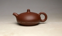 紫砂壶图片：扁玉壶 - 美壶网