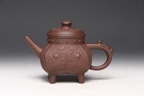 紫砂壶图片：仿青铜盉 - 美壶网
