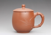 紫砂壶图片：朱泥盖杯 - 美壶网