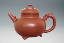 紫砂壶图片：三足篆书 - 美壶网