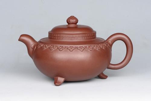 范云松紫砂壶 云肩如意壶 