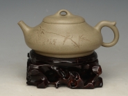 紫砂壶图片：灰段系列6  容量：300cc - 美壶网