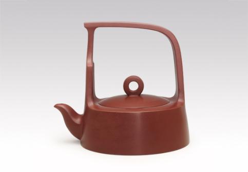 万建中紫砂壶 鹧鸪提梁 