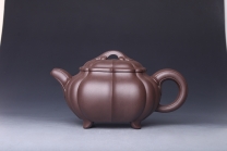 紫砂壶图片：筋纹菱花如意 - 美壶网