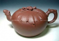 紫砂壶图片：龙凤包袱壶 - 美壶网