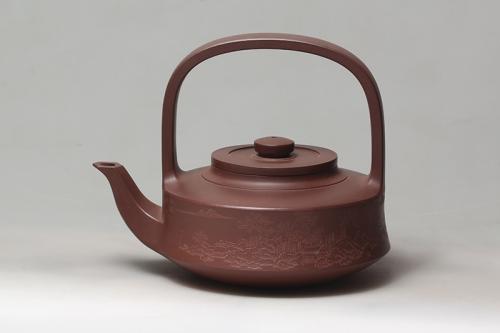 余志平紫砂壶 提壁 