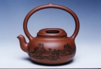 紫砂壶图片：牛盖提梁 - 美壶网