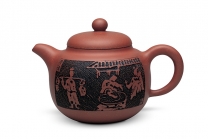 紫砂壶图片：润德壶（荣获第六届工艺美术大师精品博览会创新艺术金奖） - 美壶网