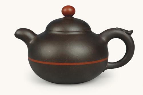 邹杰紫砂壶 鸿运当头 