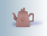 紫砂壶图片：狮面壶 - 美壶网