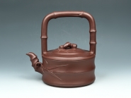 紫砂壶图片：竹节提梁壶 - 美壶网