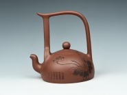 紫砂壶图片：半月提梁 - 美壶网