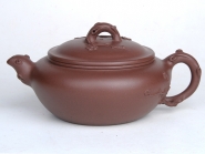 紫砂壶图片：园梅  容量：350CC  泥料：拼紫泥 - 美壶网