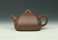 紫砂壶图片：抽角石瓢 - 美壶网
