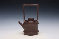 紫砂壶图片：竹筒提梁 - 美壶网