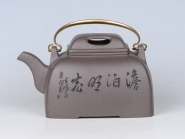 紫砂壶图片：牛盖提梁 - 美壶网