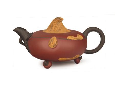 万美群紫砂壶 荸荠 