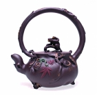 紫砂壶图片：辈辈封侯提梁 - 美壶网