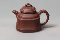 紫砂壶图片：四方竹鼎 - 美壶网