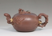 紫砂壶图片：松鼠葡萄 - 美壶网