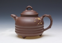紫砂壶图片：三足梅花 - 美壶网