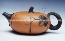 紫砂壶图片：巧色南瓜 - 美壶网