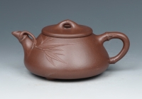 紫砂壶图片：竹叶石瓢 - 美壶网