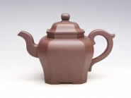 紫砂壶图片：静穆 泥料：拼紫 - 美壶网