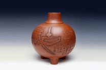 紫砂壶图片：古风瓶 - 美壶网