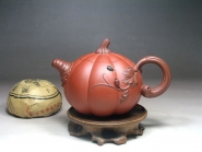 紫砂壶图片：朱泥南瓜壶 - 美壶网
