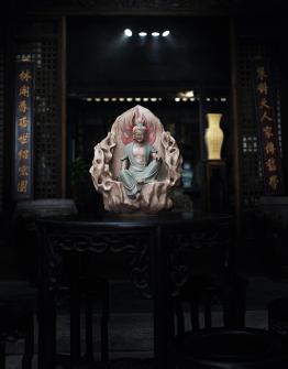 储峰紫砂壶 观音 