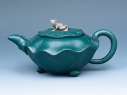 紫砂壶图片：荷叶青蛙 - 美壶网