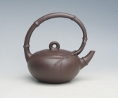 紫砂壶图片：竹节提梁 - 美壶网