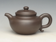 紫砂壶图片：大仿鼓  泥料：紫泥 容量：800cc - 美壶网