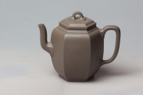 紫砂壶图片：高六方宫灯壶 - 美壶网