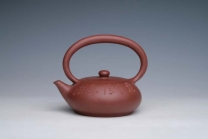 紫砂壶图片：秋韵提梁  青水泥 - 美壶网